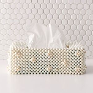 Urban Outfitters Annabelle Beaded Tissue Box Cover